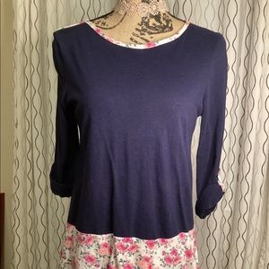 Preloved Maison Jules Roll Tab Hi/Low Tunic Sz M